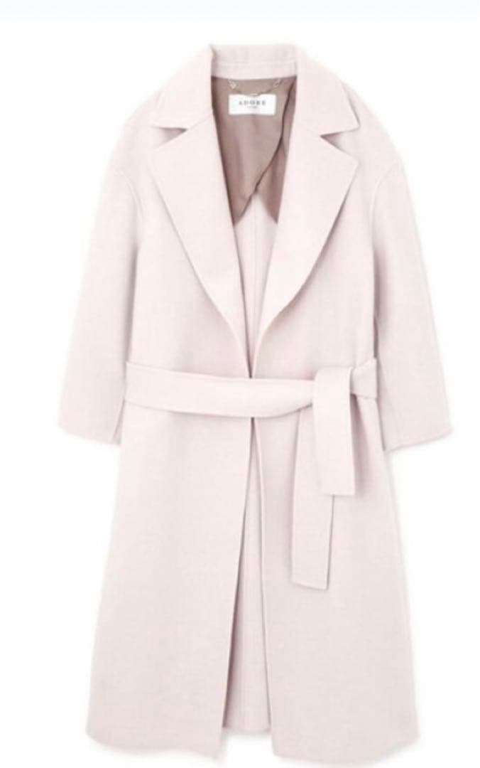 アドーア　ルチアーナリバーガウンコート10.1万ペールピンク