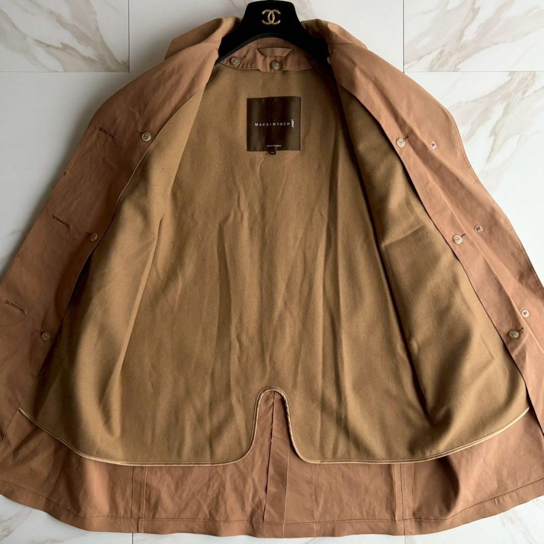 人気◆マッキントッシュロンドン ライナー付き ステンカラー コート ゴム引き S