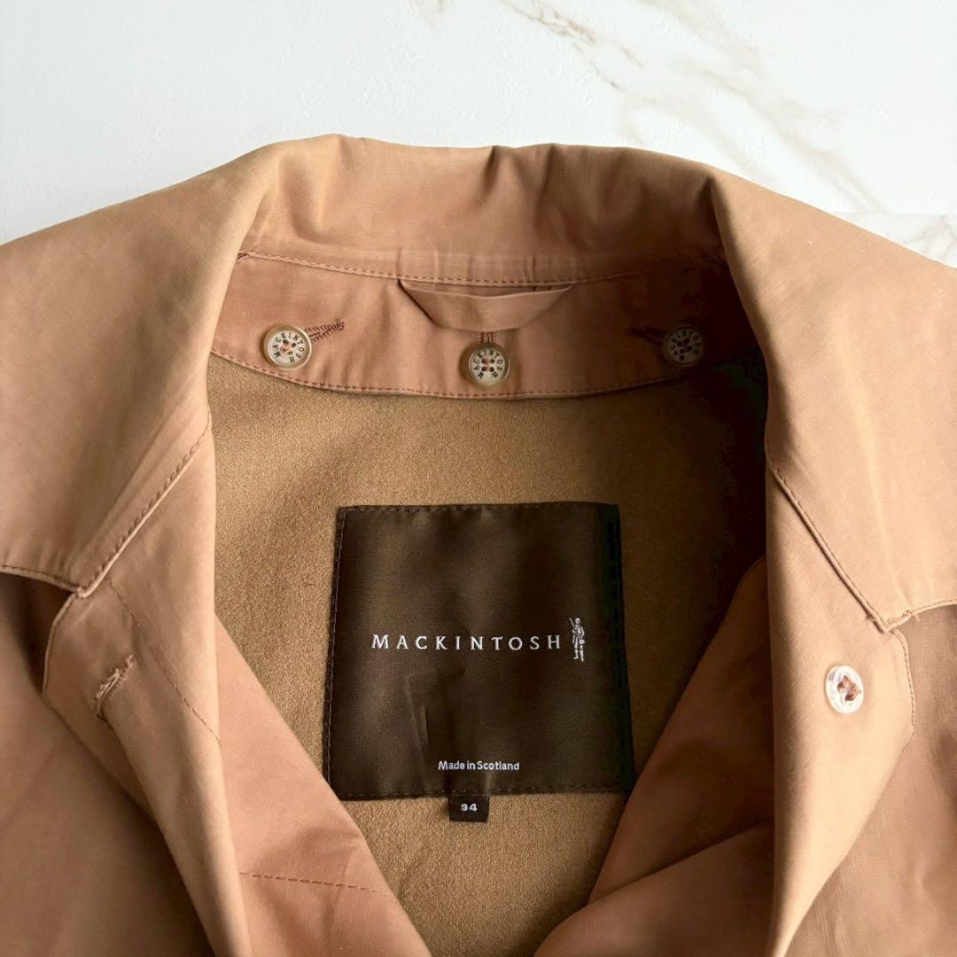 人気◆マッキントッシュロンドン ライナー付き ステンカラー コート ゴム引き S