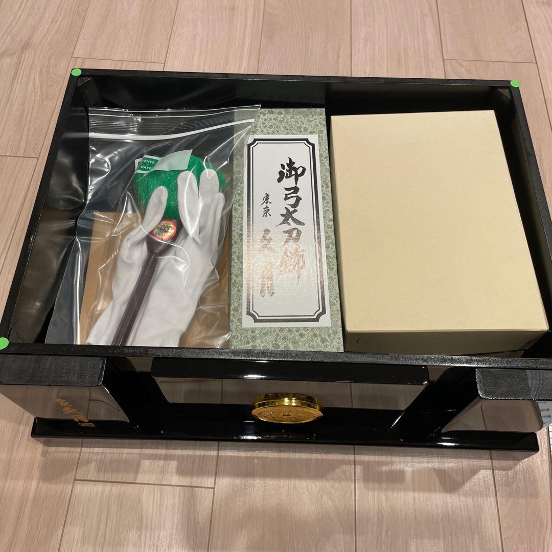 兜　久月　50cm御所金彩収納箱