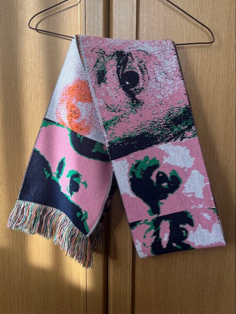 小物 MONTMARTRE NEW YORK PINK OEIL SCARF