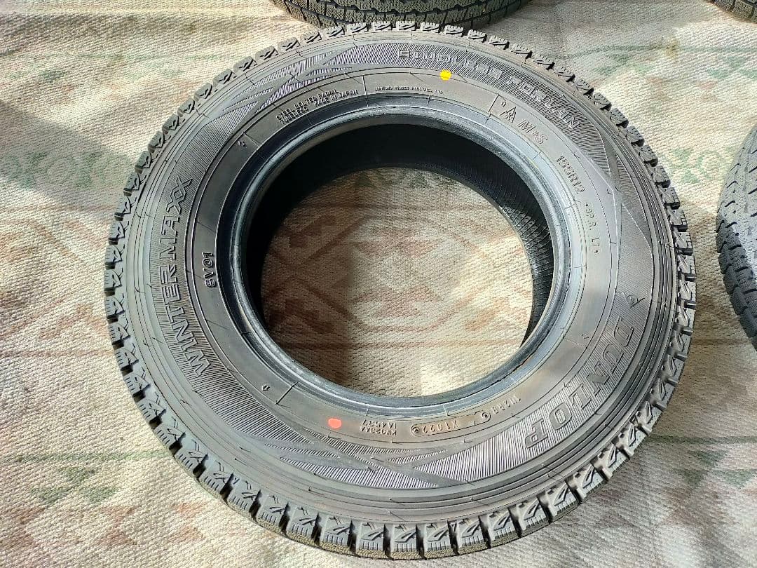 トラック用　スタッドレス　155R12　　8PR 2022年製　4本　山あり