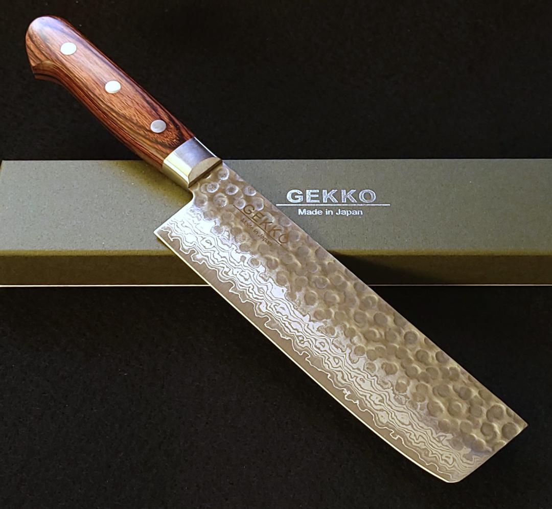 J*C様 VG10 ダマスカス 菜切（万能）包丁165mm G1707E 月光作