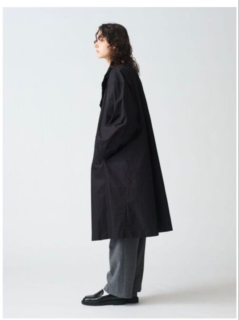 美品mizuiroind バックボアコート　ミズイロインド　黒