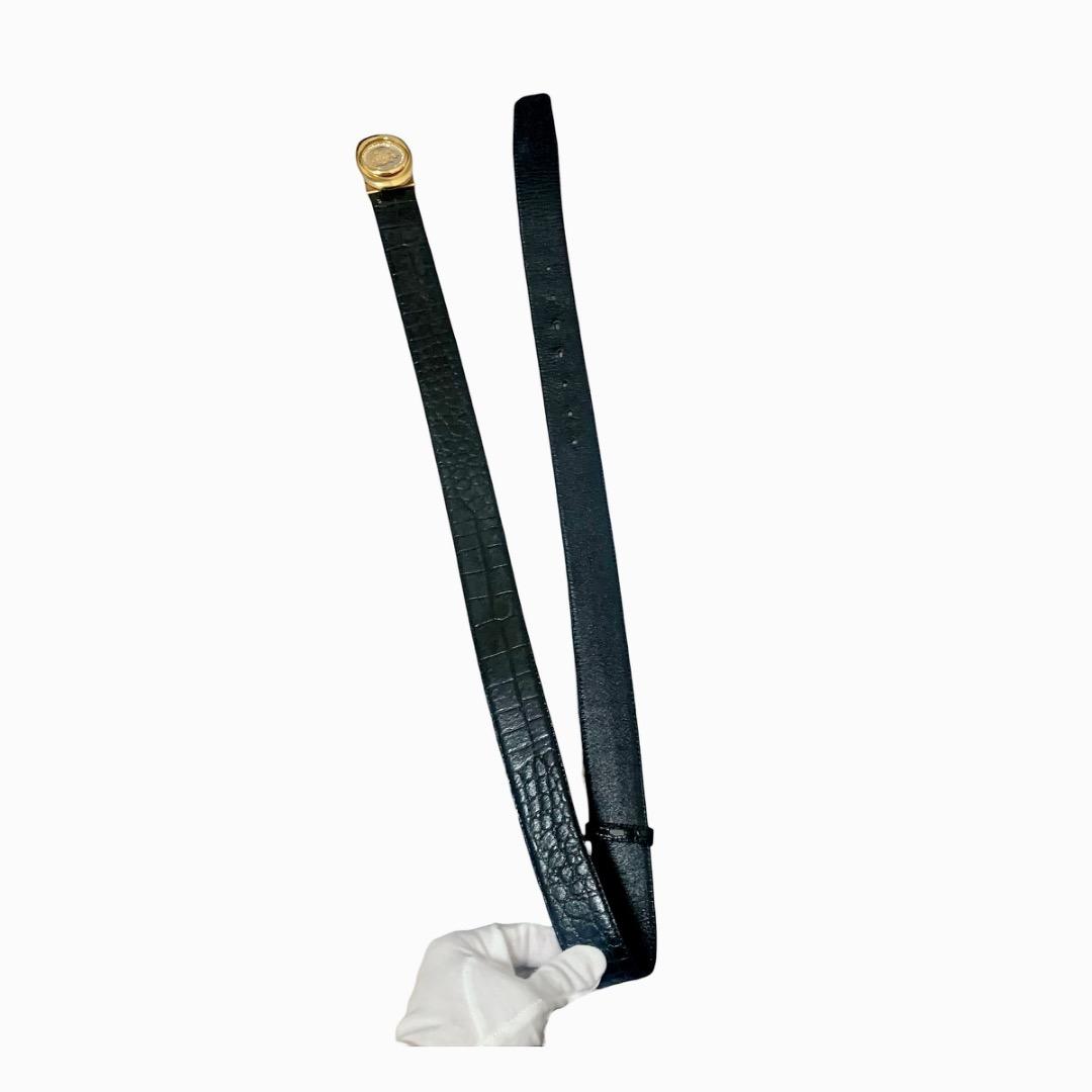 Luxe 美品　紋章　ベルト ゴールド金具　本革