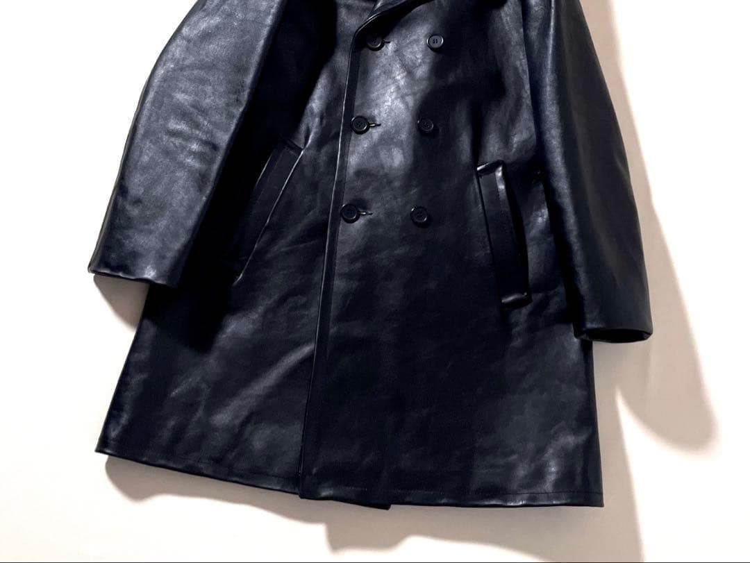 【美品】A.P.C.　レザー コート　ダブル　ブラック　黒　Mサイズ　アーカイブ