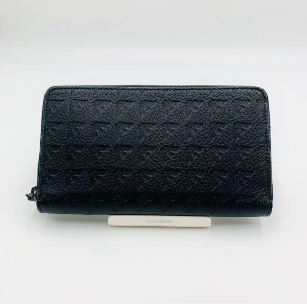 専用★EMPORIO ARMANI ラウンドジップ 型押し長財布★008