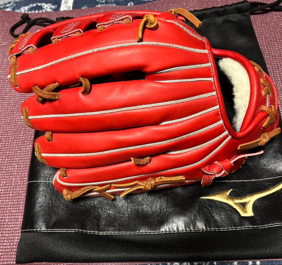 灯*ー様 ミズノ　グローバルエリート　ダイバーシティブルー　外野手用　硬式用
