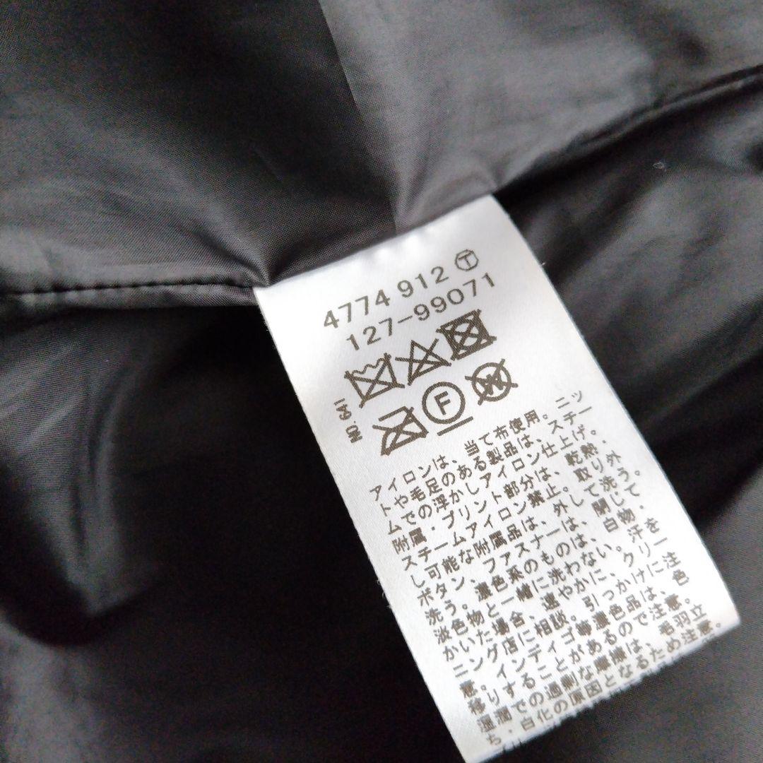 INDIVI シルキーサテンダウンコート フード付き 2way フォックスファー