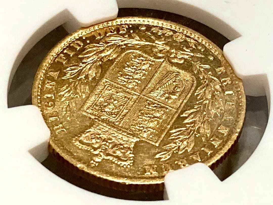 ★★★梨くん★★★　1857年1ソブリン金貨★NGC AU DETAILS