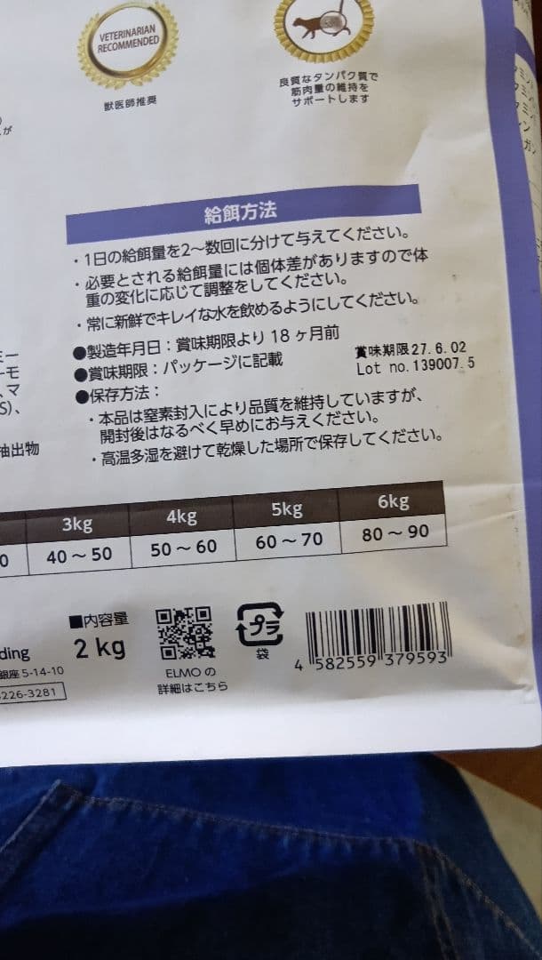 ELMO キャットフード インドア 2kg x 5袋