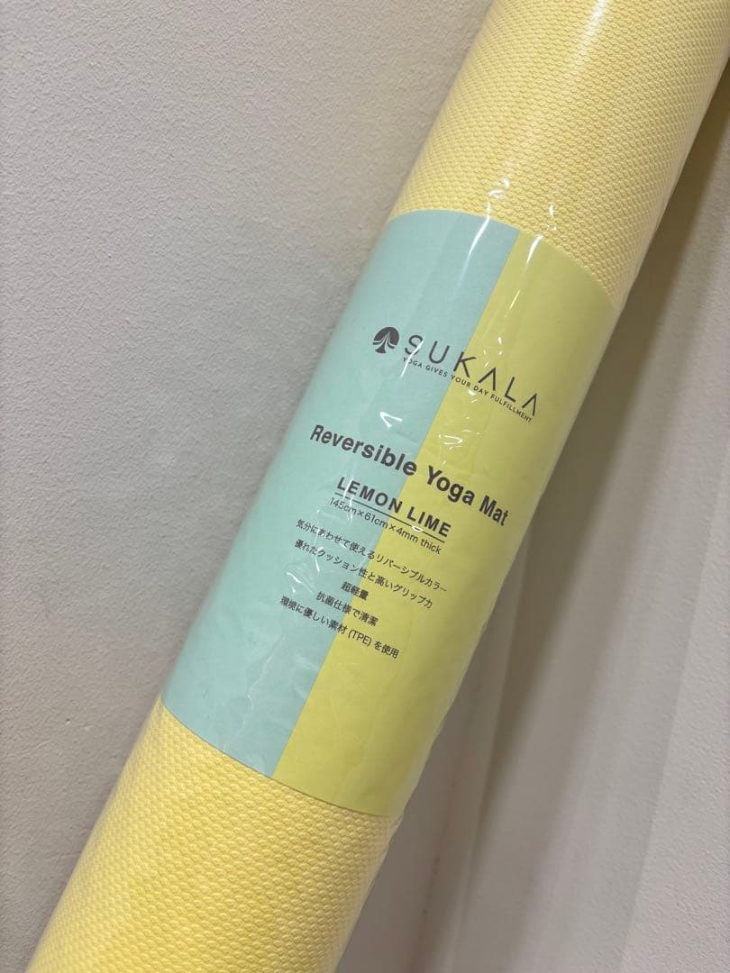 新品未使用　SUKALA リバーシブル　ヨガマット 4mm バッグ　LAVA