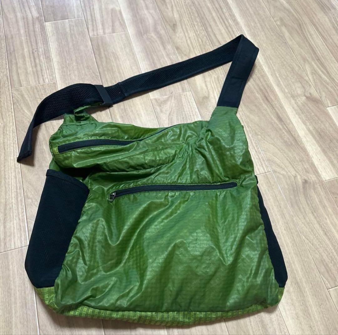 old patagonia パタゴニア　ブルーメッセンジャーバッグ　古着　y2k