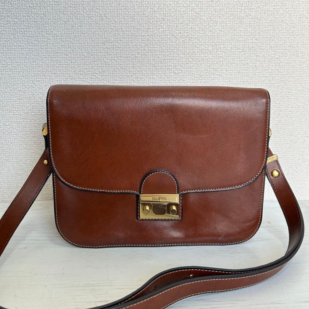 希少 ドイツ製 GOLD PFEIL メンズ ショルダーバッグ ハンドメイド