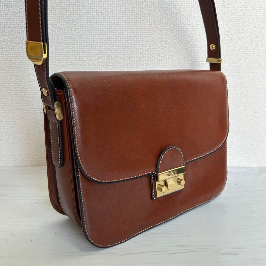 希少 ドイツ製 GOLD PFEIL メンズ ショルダーバッグ ハンドメイド
