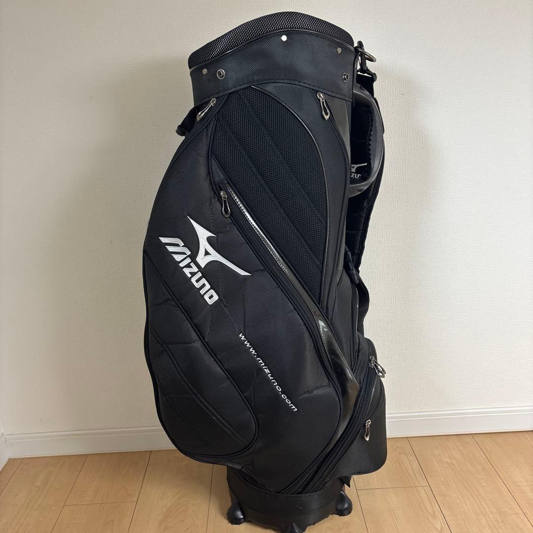 Mizuno GOLF ブラック キャディバッグ　ゴルフバッグ　5分割