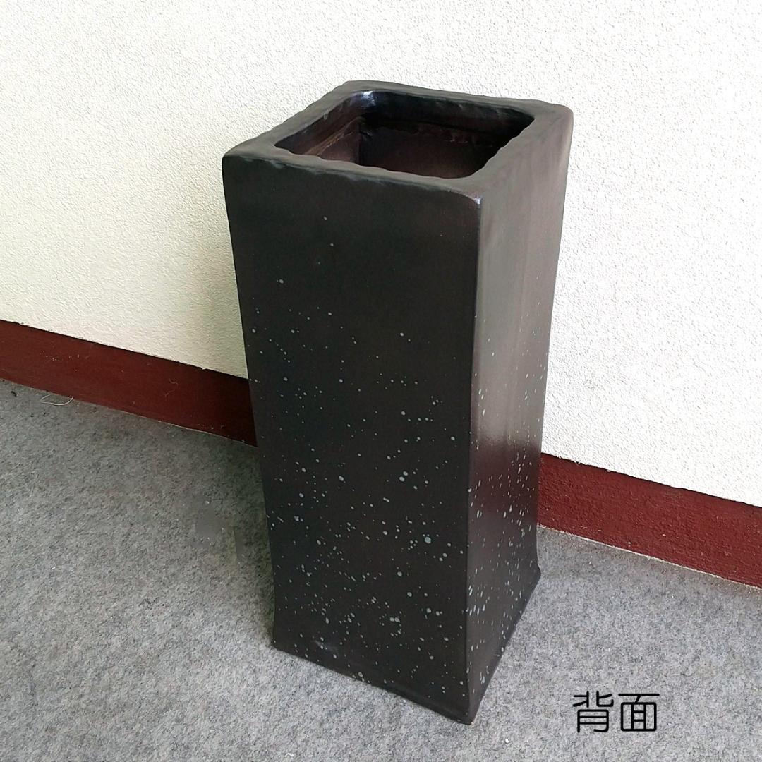 陶器傘立て　丸窓ねこ傘立　信楽焼　スクエア型　ネコ傘立　2-2935　丸伊製陶