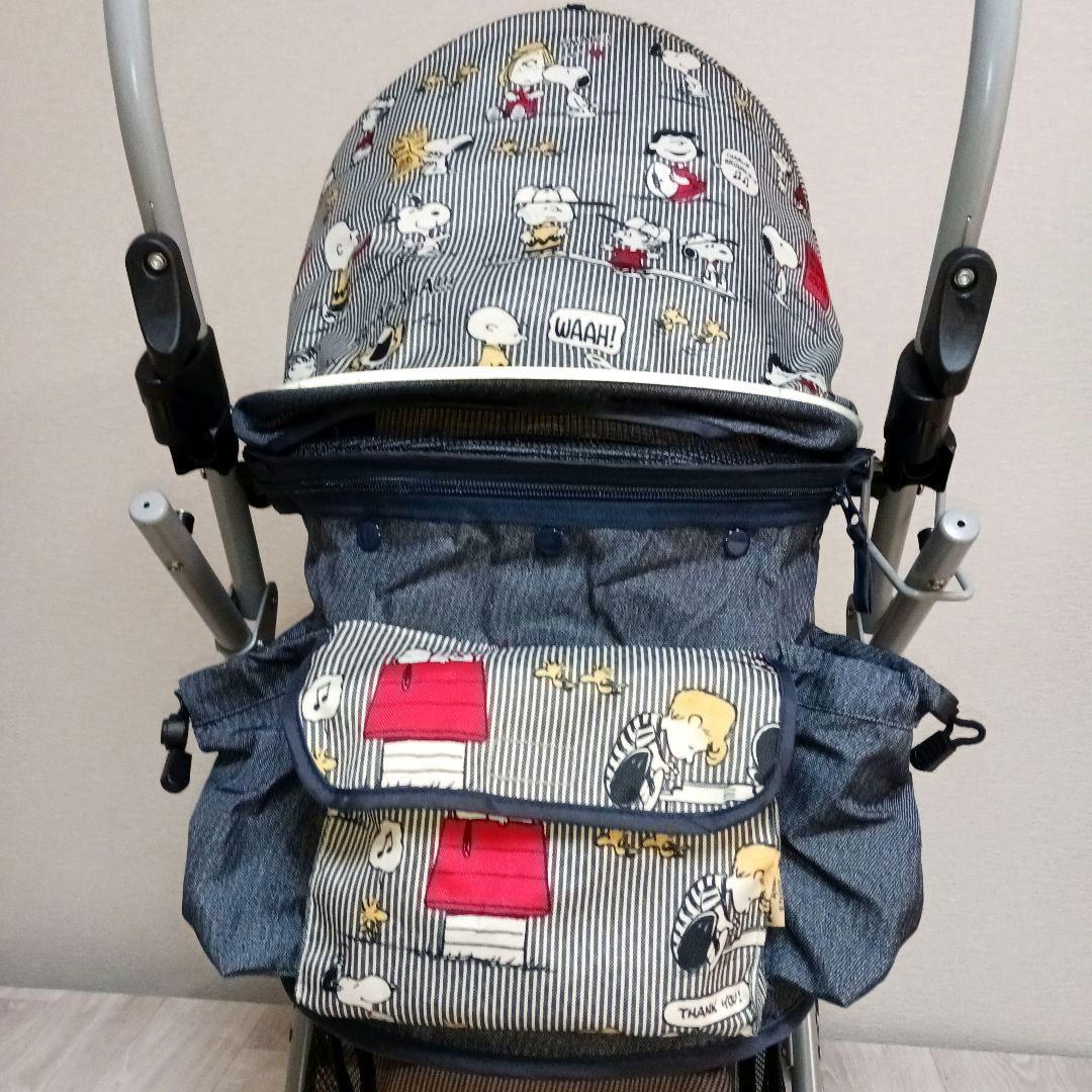 スヌーピー 柄　ペット用バギーカー　ペットカート