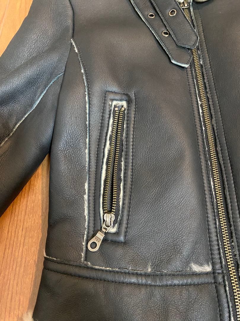 【美品】 FRAY I.D シーブムートン レザージャケット 冬用ジャケット