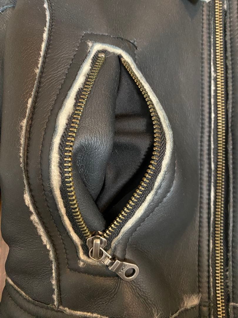 【美品】 FRAY I.D シーブムートン レザージャケット 冬用ジャケット