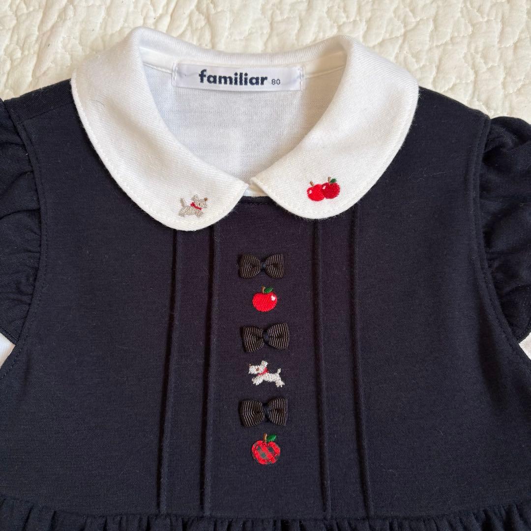 ファミリアfamiliarジャンパースカート　ブラウスセット80㎝