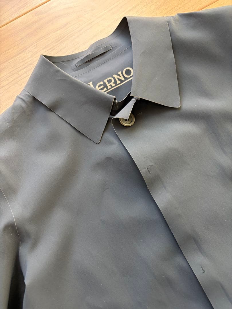 国内正規品　HERNO ヘルノ　ステンカラーコート ネイビー 50