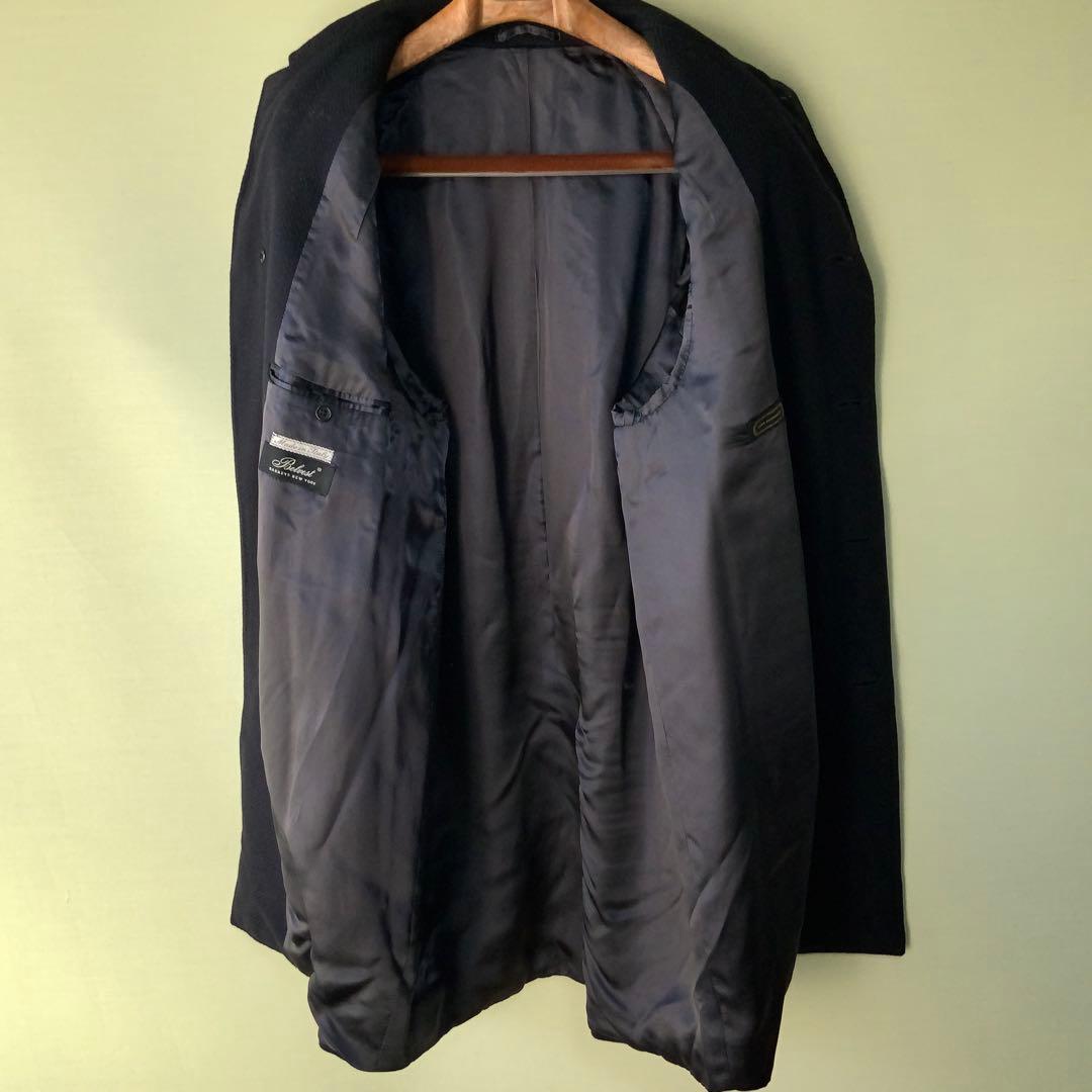 Belvestベルベスト カシミヤ100％ バルカラーコート ネイビー48 伊製