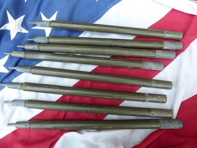 1945” 米軍実物 WWII　テントポール　8本セット 軍幕 242