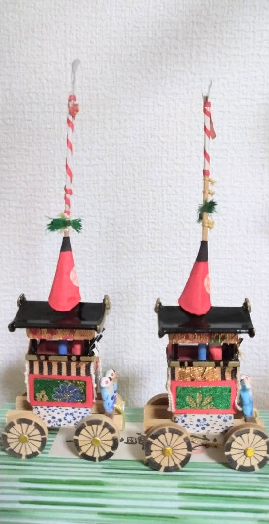 さち 祇園祭 長刀鉾、月鉾、鶏鉾 ミニチュア