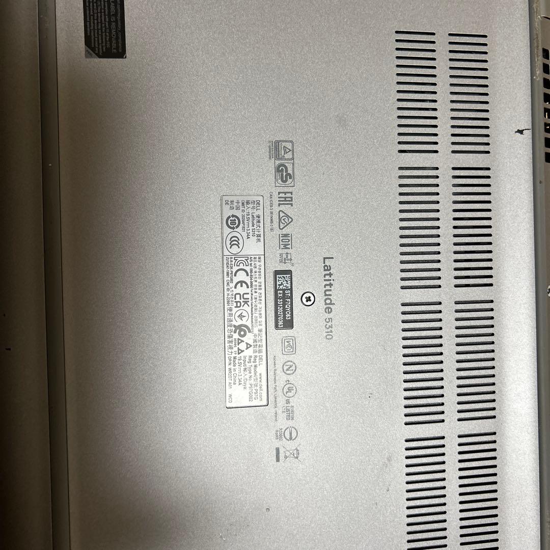 Windowsノート本体 DELL Latitude 5310 Ram/rom 16/512gb