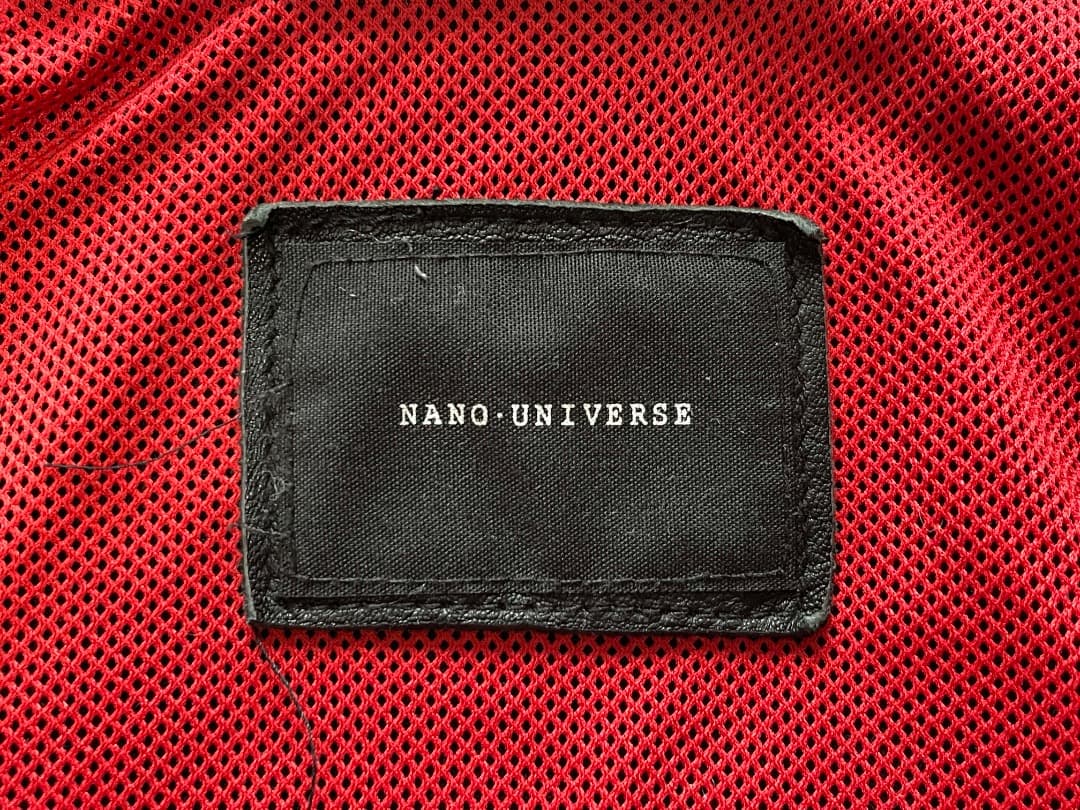 ナノユニバース シープスキン 羊革 シングス ライダースジャケット