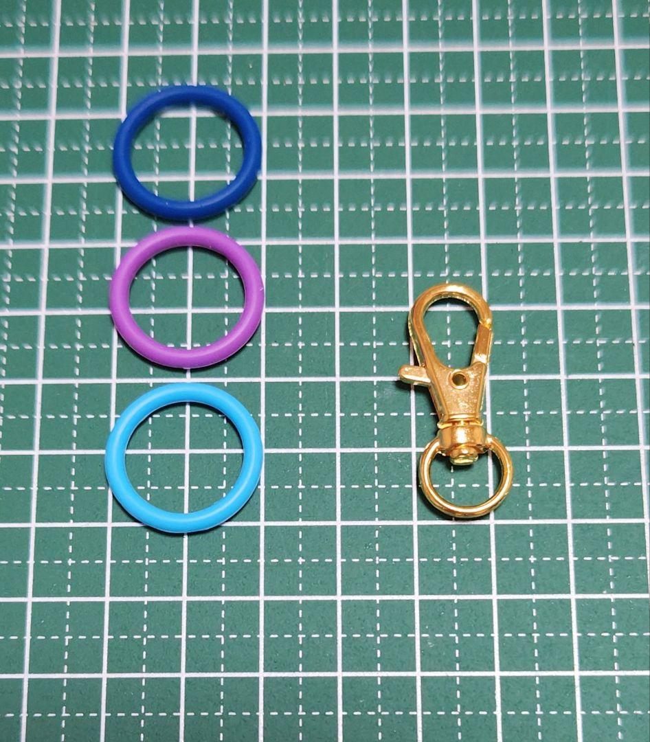 友禅和紙＊根付＊アンブレラマーカー＊キーホルダー＊イニシャル＊レジン＊金魚