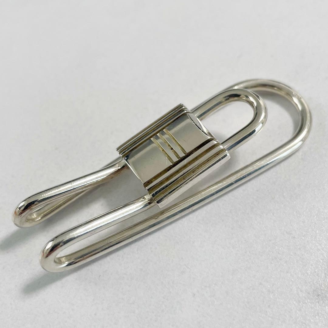 美品　HERMES　エルメス　カデナ　マネークリップ　シルバー925　小物