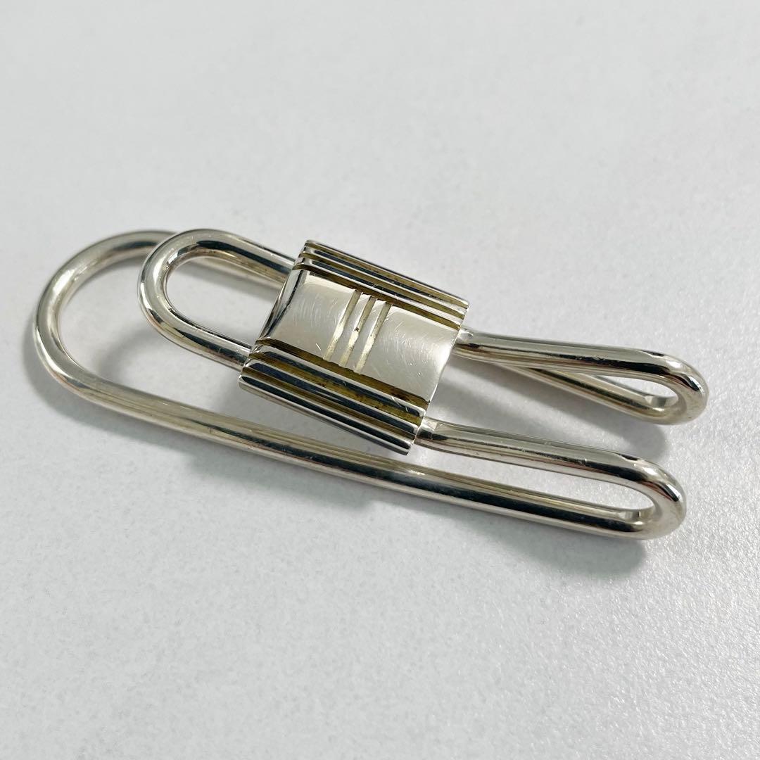 美品　HERMES　エルメス　カデナ　マネークリップ　シルバー925　小物