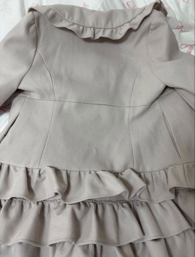 pium ピウム はしごレースティアードミニコート ぴうむ