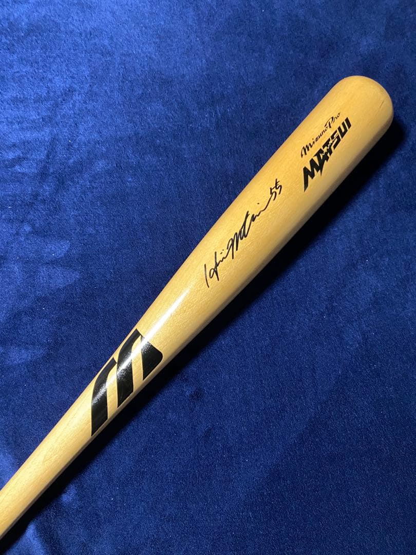 松井秀喜選手直筆サイン入りバット硬式特製実使用支給品