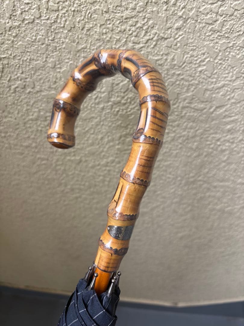 3連休お値下げ！PaulSmith 長傘　雨傘　ネイビーカラー骨ブルー