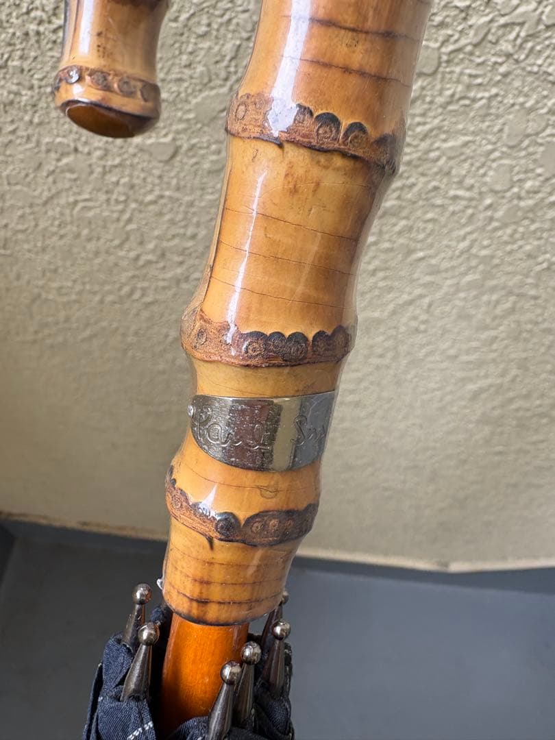 3連休お値下げ！PaulSmith 長傘　雨傘　ネイビーカラー骨ブルー