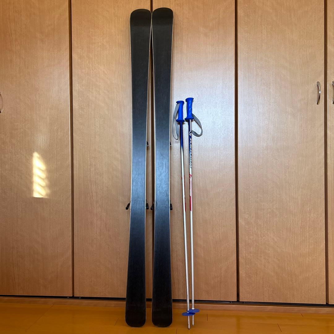 BXB スキー板 148 ジュニア用 ストック付き