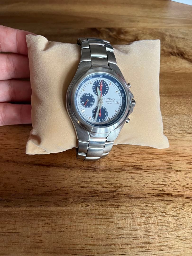 SEIKO 7792 メンズ時計 シルバー　7T92