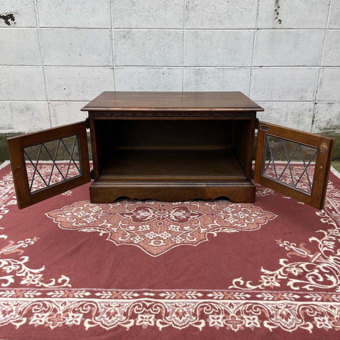 英国家具 ◾️Old Charm オールドチャーム 木製オーク材 テレビ台 収納棚