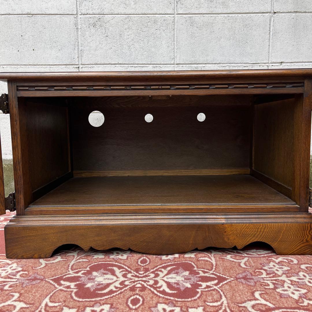 英国家具 ◾️Old Charm オールドチャーム 木製オーク材 テレビ台 収納棚