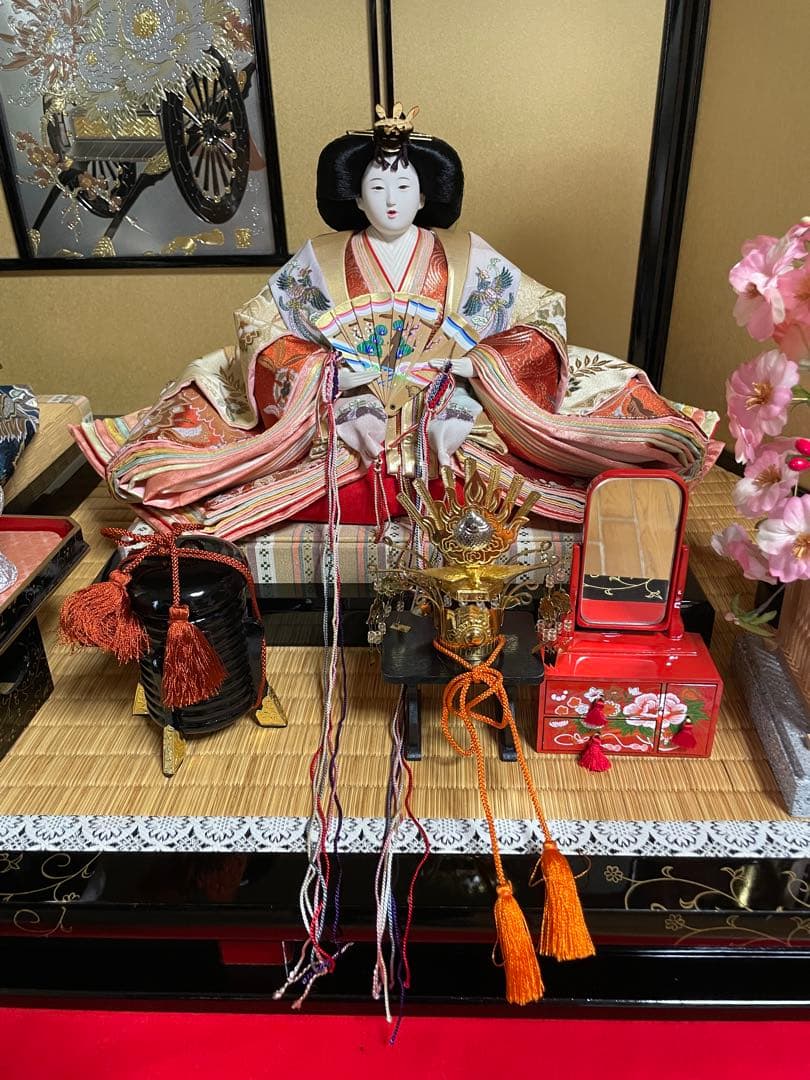 豪華なひな人形　親王飾り　②京都西陣 お雛様 雛人形フルセット　サイズ大