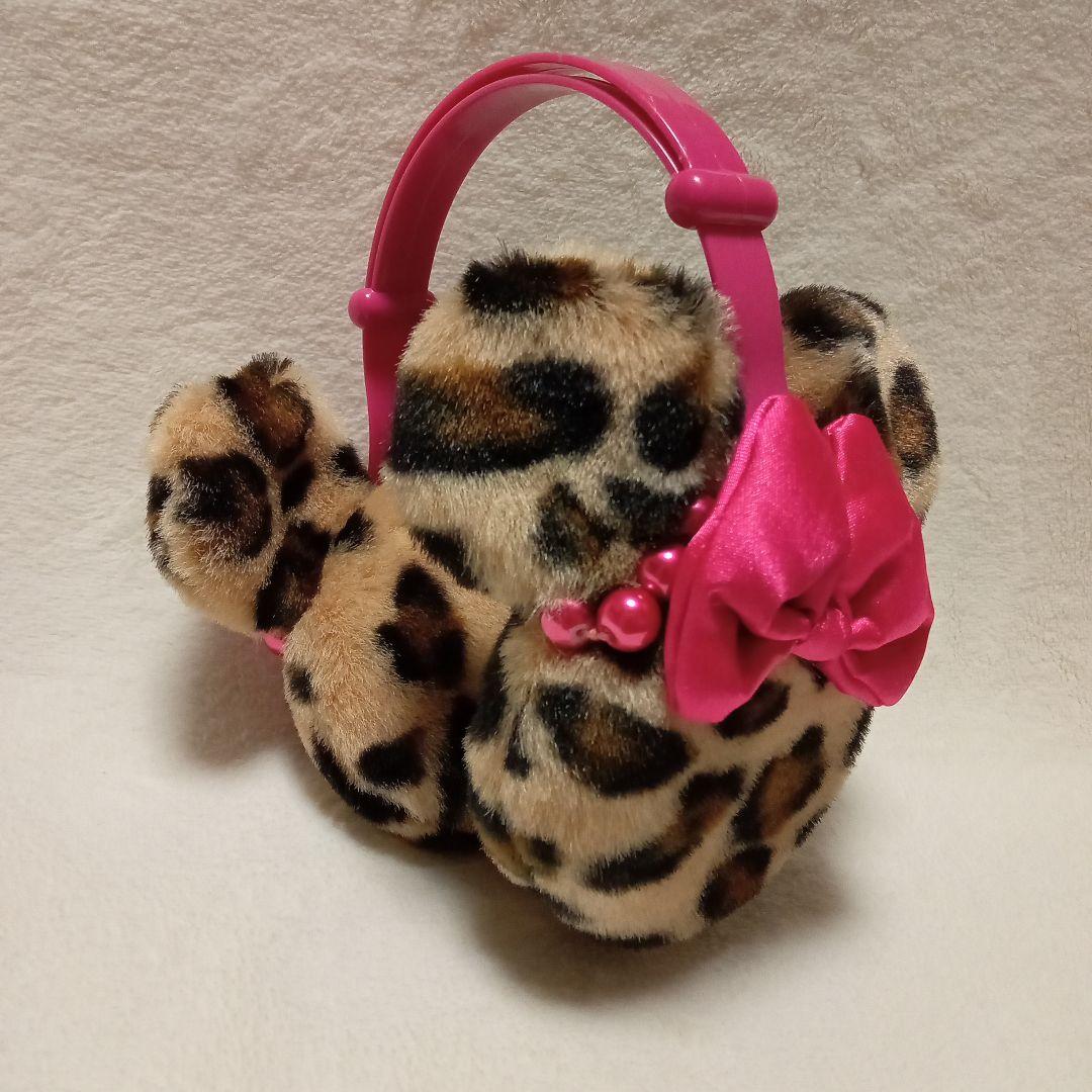 Disney/ディズニー ヒョウ柄 イヤーマフ 耳当て ミニー