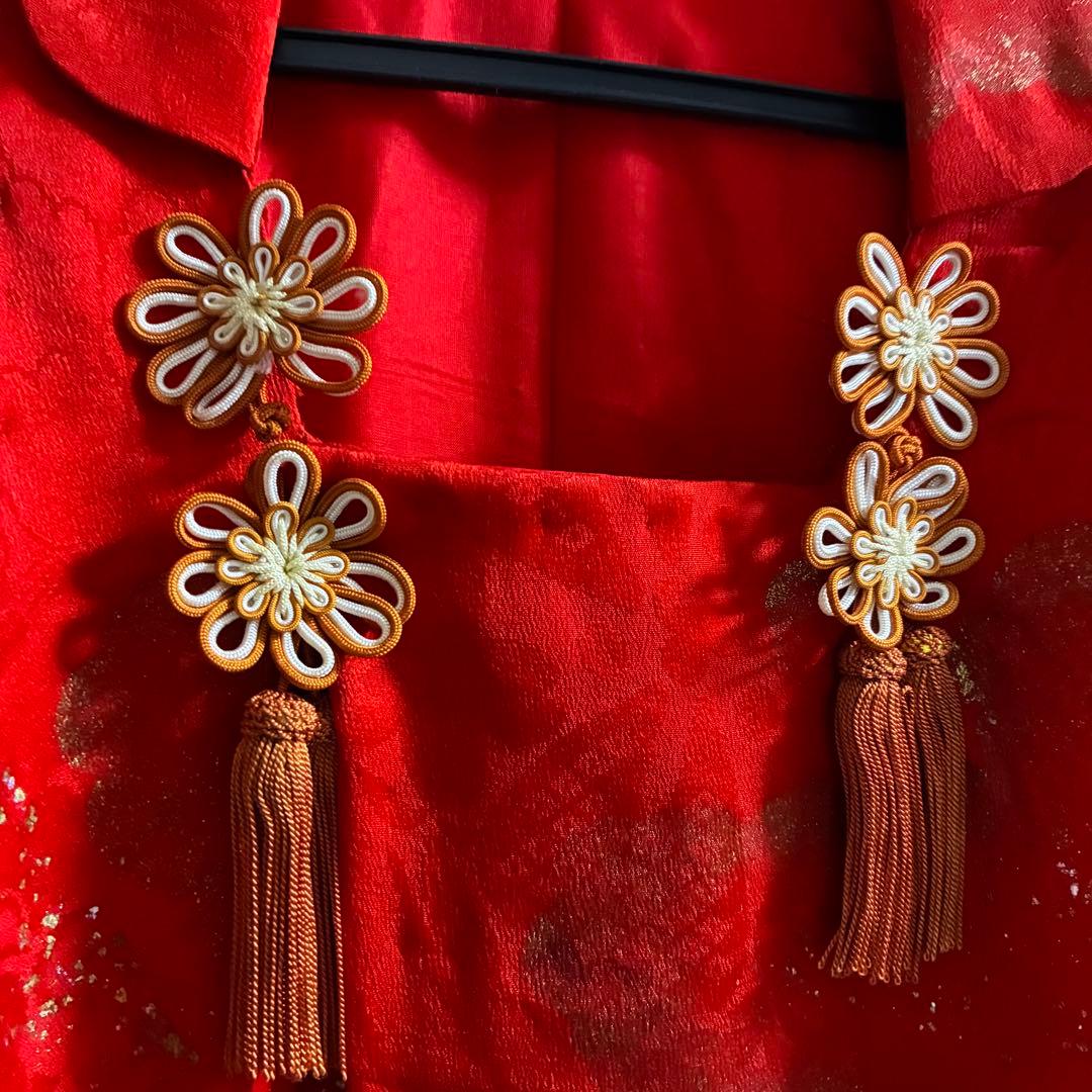 七五三 3歳 ＊ アンティーク 着物 ＊ 被布・長襦袢セット