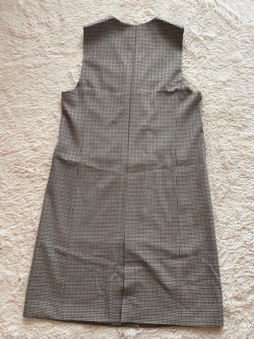 あきさま専用 チェック柄ダブルブレストベスト　ＬＬサイズ