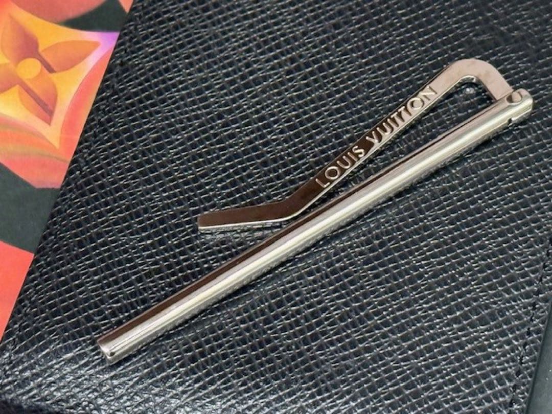 超極美品！ICチップ搭載 ルイヴィトン　パンス　マネークリップ付き財布　黒系