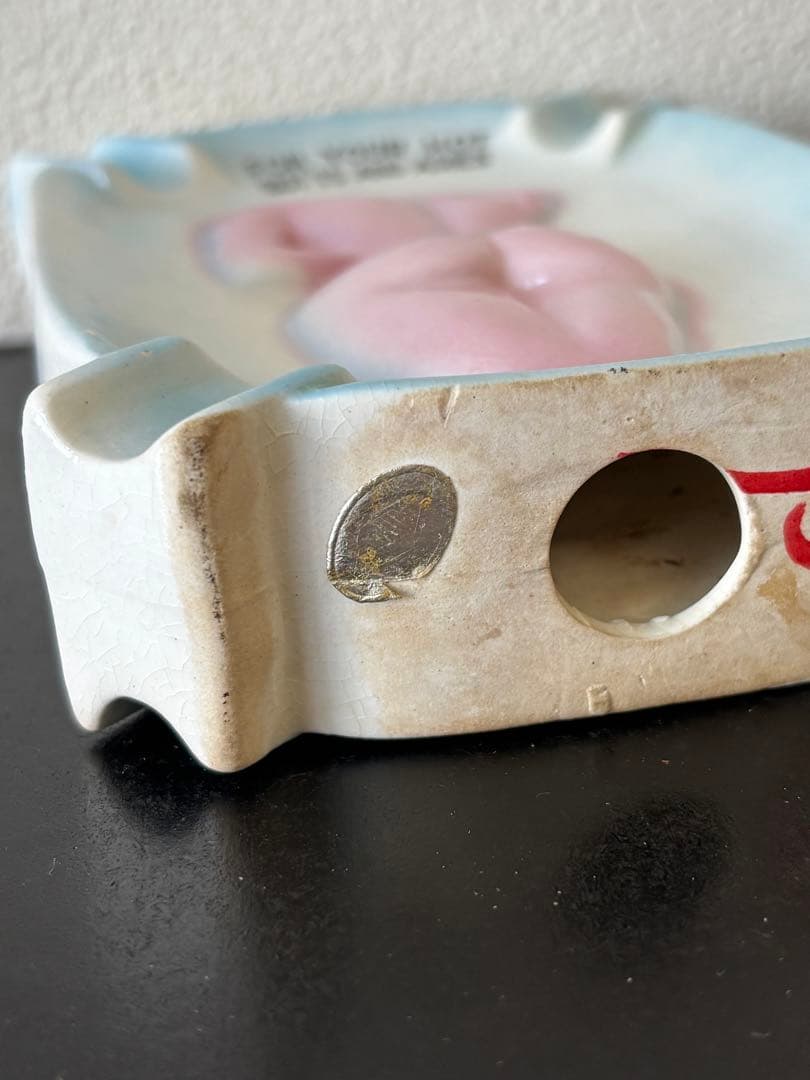 1950s アンティーク　ヌード　ガール　ピンナップ　アシュトレイ　陶器製