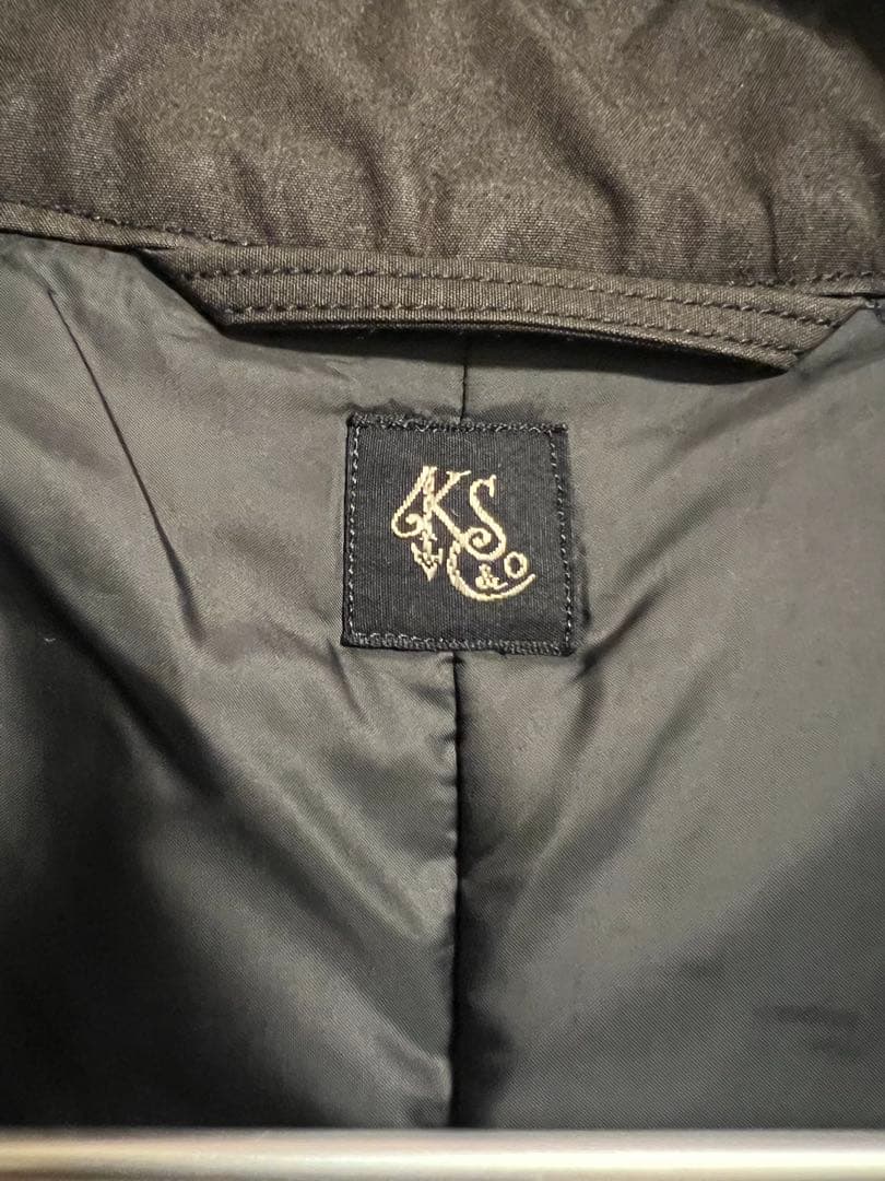 キャプテンサンシャイン　中綿オーバーサイズロングコート　ブラック　サイズ38 L