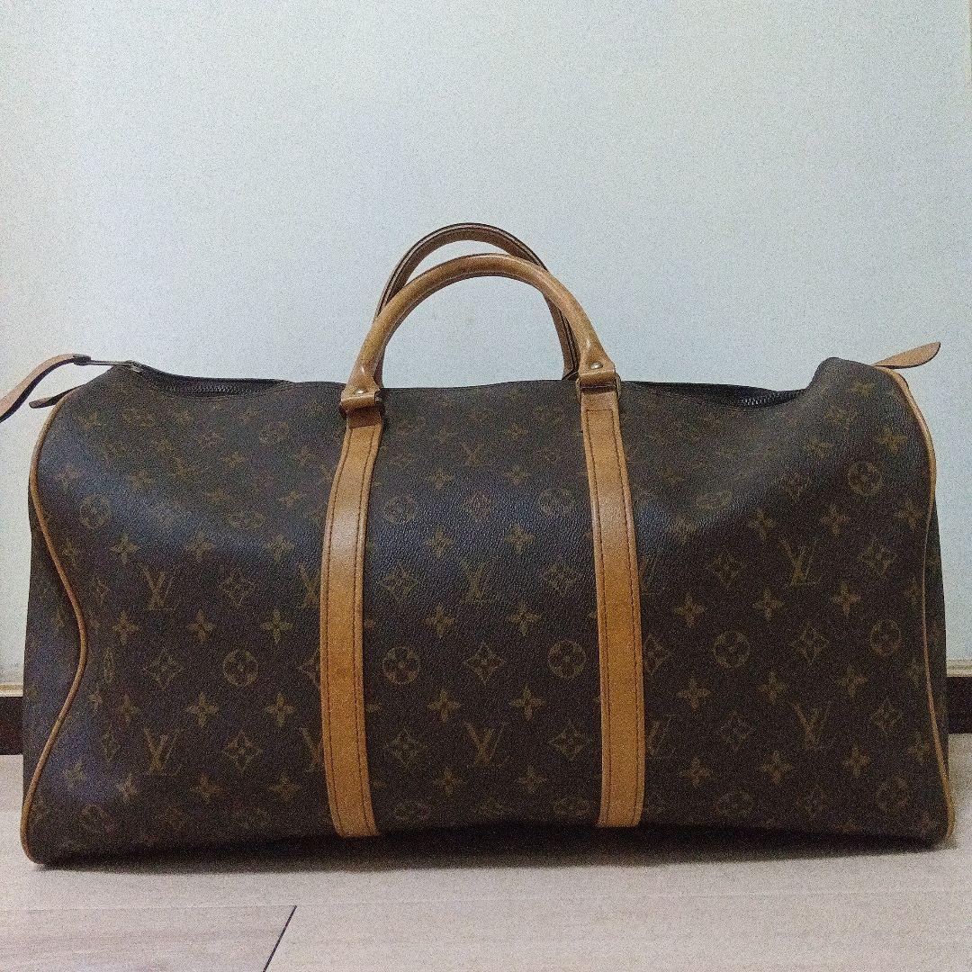 【中古】Louis Vuitton旅行用 ボストンバッグ　キーポル50　総ヌメ革